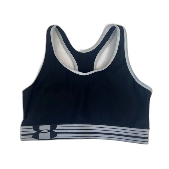 Under Armour Hot Sports Bra SET OF TWO Pink‎ & Black Racerback Size Small - Picture 4 of 6